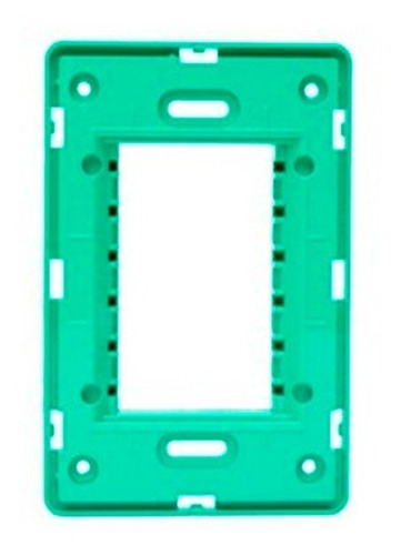 Suporte Unno 4x2 3 Módulos Menta Abb N1373.9 Mn