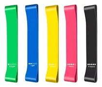 Comprar Set 5 Bandas Elasticas Ejercicio Pilates Fitness Yoga