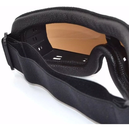 Óculos Moto Proteção Aviador Chopper Café Racer Harley Fumê