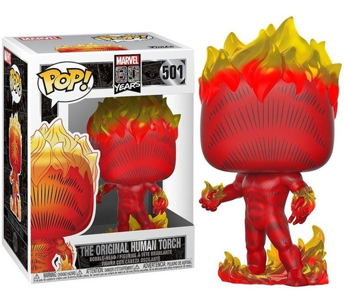 Figura Funko Pop Marvel 80th First Appearance- Human Torch