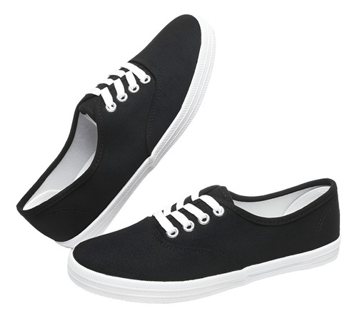 Zapatillas Nautica Wembly Lona Mujer Estilo Casual