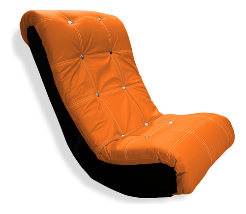 Sillón Mecedora Para Salas Recamaras Minimalista Gamer Juego Naranja Liso