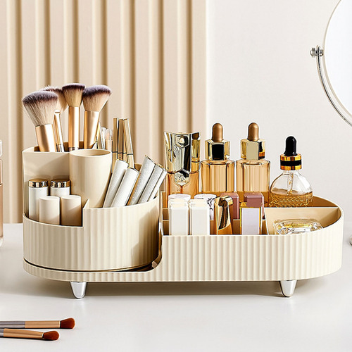Soporte Para Brochas De Maquillaje Con Rotación De 360 Grado
