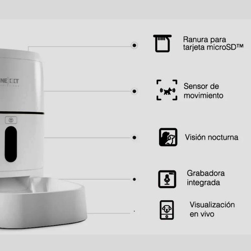 Imagen 5 de 9 de Kit Alimentador Mascotas+cámara Wifi Seguimiento Automático