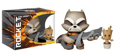 Funko Marvel Cohete Mapache Y Bebé Groot Super Figura De