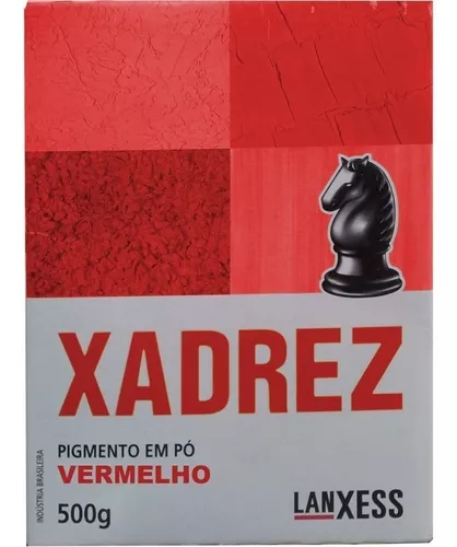 Pigmento em pó Xadrez Vermelho Para Tinta 500g - Lanxess