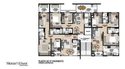 Imagem 11 de 14 de Cobertura Duplex Para Venda Em São José Dos Pinhais, Cidade Jardim, 3 Dormitórios, 2 Suítes, 3 Banheiros, 3 Vagas - Sjp1660_1-1636457