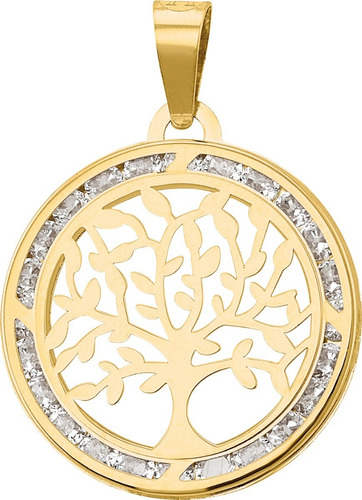 Dije Arbol De La Vida Oro 10 K  + Obsequio 