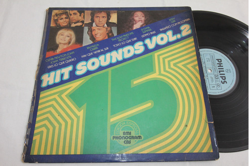 Vinilo 15 Hit Sounds 2 1978 Newton-john Travolta Gibb Carra