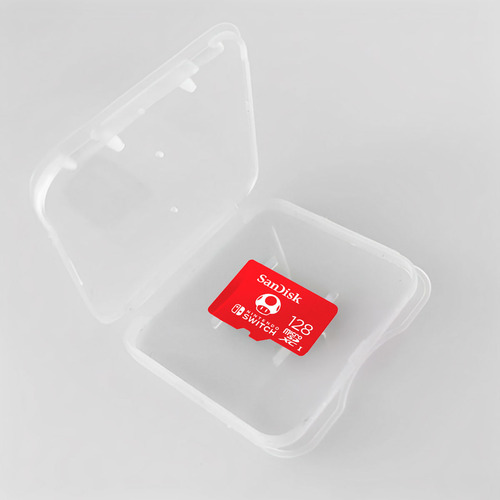 Tarjeta de memoria Sandisk Microsdxc 128 GB para Nintendo Switch con funda
