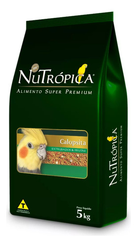 Nutrópica Extrusada Com Frutas Calopsita 5kg