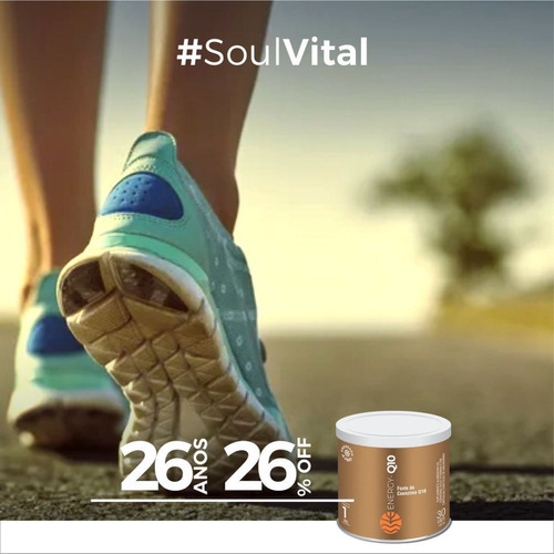 Coenzyme Energy Q10 Vital Atman Energia, 30 cápsulas, sabor sin sabor