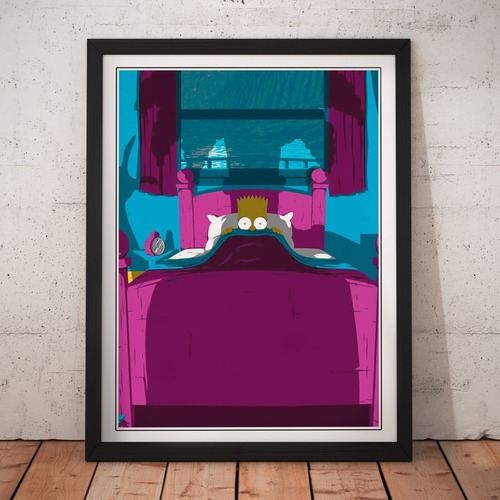 Cuadro Series - Simpsons - Bart Pesadilla - Tv Poster