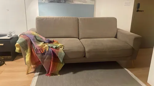 Sofa Silllon 3 Cuerpos Marca Kave Home Modelo Narnia Beige Liso (Usado)