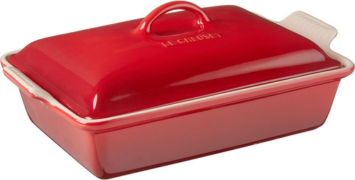 Le Creuset Heritage Plato Rectangular Con Tapa  12 X 9 Pulga