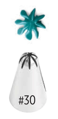 Imagen 1 de 3 de Pico Picos Estrella Cerrada 30 Wilton Reposteria Titanweb