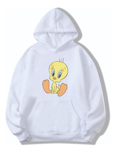 Buzo Hoodie Canguro Tweety Piolin Looney Tunes Niño Niña