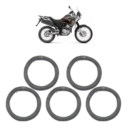 Kit Câmara Ar Tenere 250 3.00-21 5 Peças Com Bico Válvula Tipo da válvula Schrader