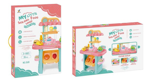 Juego De Alimentos Supermercado Vendedor Niña Dj Toys