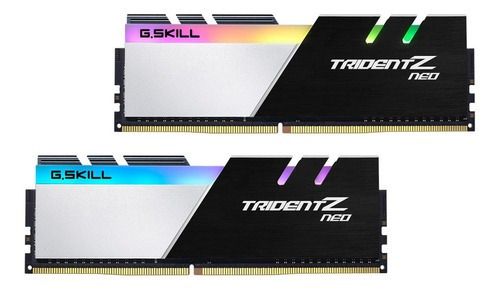 Memoria RAM Trident Z Neo gamer color negro/plata 32GB 2 G.Skill F4-4000C18D-32GTZN