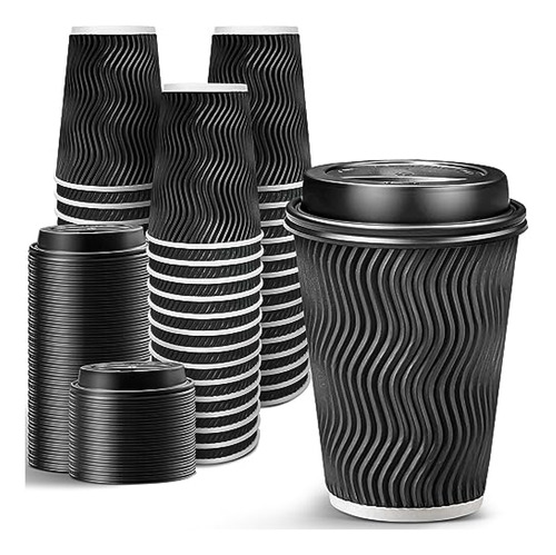 Vasos Desechables Para  Café Ginkgo Paquete De 100 Tazas De