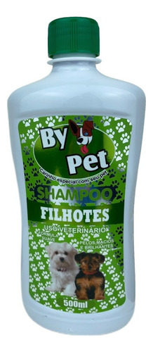 Shampoo Pet Cães Gato Uso Veterinário 500ml Brilho E Maciez Fragrância Filhotes