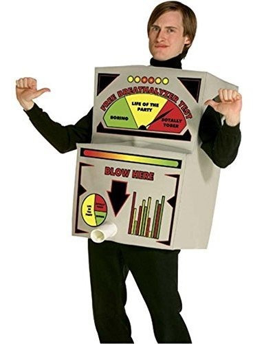 Disfraz Hombre - Breathalyzer Costume Adult Costume - One Si