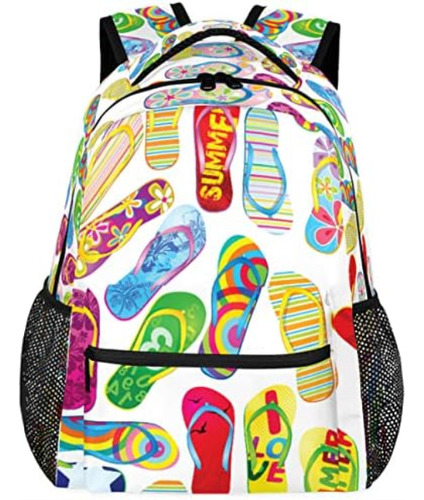 Mochila Verano Playa Flip Flop Computadora Portátil Mochilas