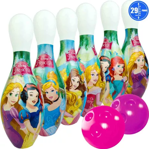 Jogo de Boliche - Princesas - Disney - Rosa - Lider