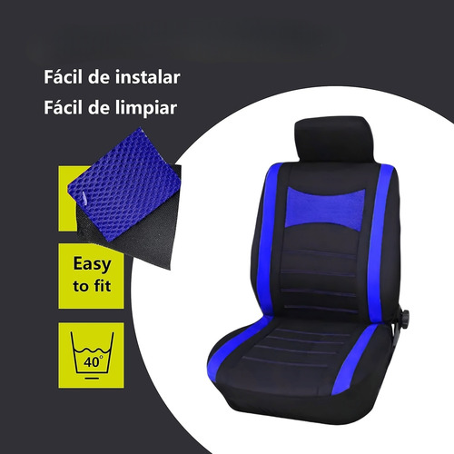 Funda Cubre Asiento Delantero Individual 2pcs Funda Malla X1