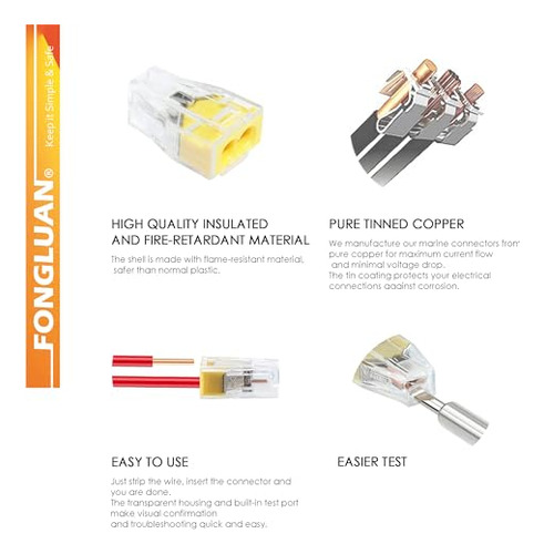 Terminales De Empalme De Conector De Cable A Presión De 100