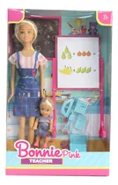 Comprar Muñeca Bonnie Pink Maestra Y Alumna Con Accesorios Cod B511