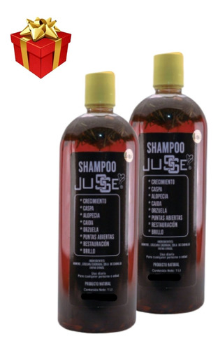 Kit 2 Shampoo Jusse Alopecia Caida Crecimiento Fragil Frizz