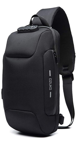 Ozuko Mochila Tipo Bandolera Usb Antirrobo Para Hombre Bolsa