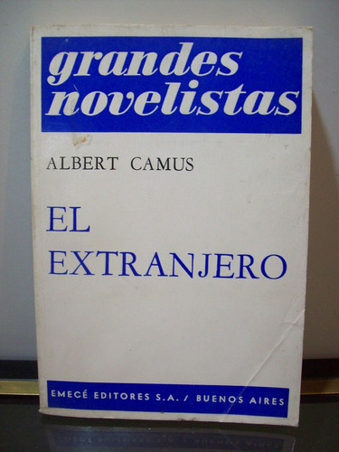 Adp El Extranjero Albert Camus / Ed. Emece 1970 Bs. As.