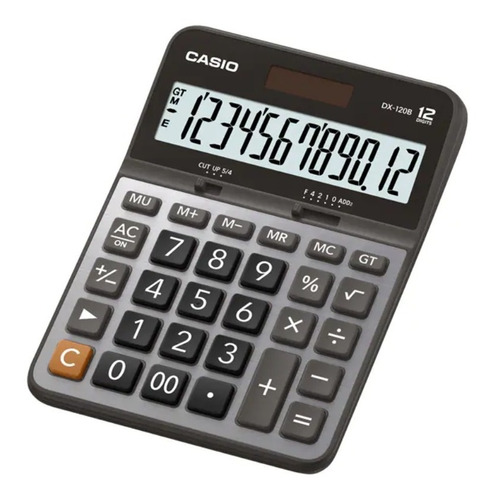 Calculadora Escritorio Casio Dx-120b 12 Digitos Display Xl 