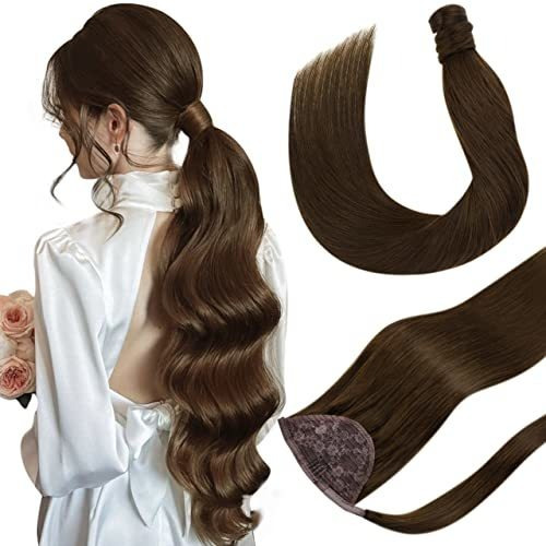 Hetto Marrón Ponytail Extensiones Pelo Humano Color 2k2xn