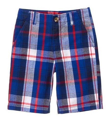  Bermuda Short  Crazy8 Cuadros Con Bolsillos Niños Algodón