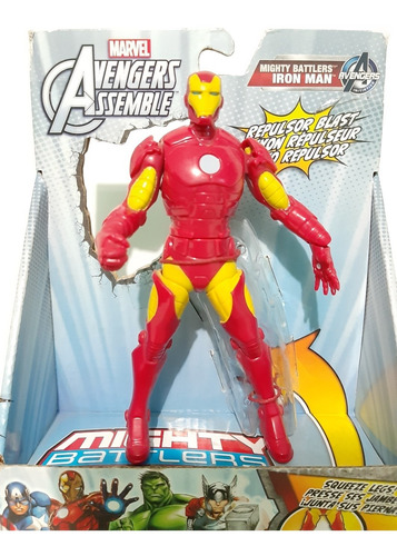 Muñeco Iron Man Mighty Battlers Avenger Assemble 2013