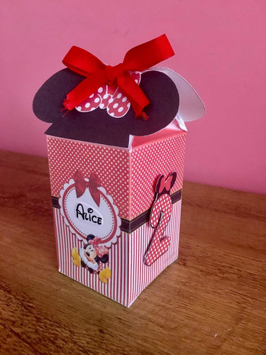 Imagem 3 de 4 de 10 Caixinhas Milk Personalizada Tema Minnie