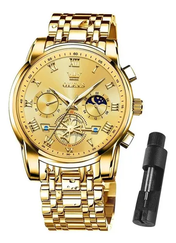 comprar Relojes De Oro Para Hombres Olevs Reloj Hombres Oro Cara De