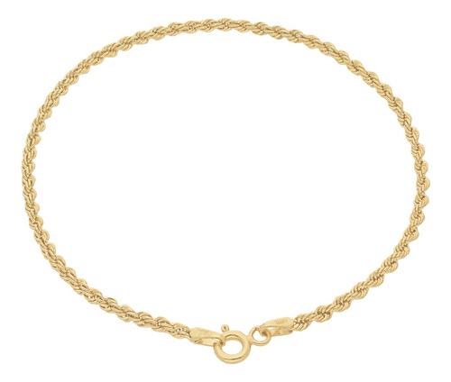 Pulsera Pulso Esclava Oro 10k Kilates Torzal 2.2mm 18cm