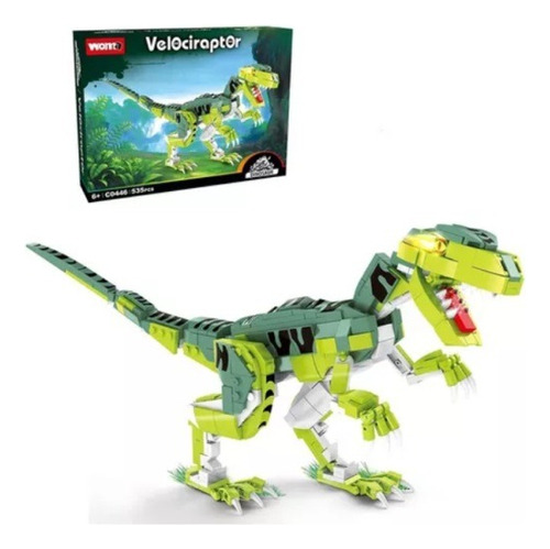 Bloques Armatodo 535 Piezas Modelo Dinosaurio Velociraptor18