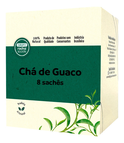 Chá Rocha Saúde ervas em sachê Chá de Guaco 20 g 8 u