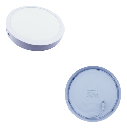 Foco Led Panel 18watt Sobrepuesto Luz Calida 3000k