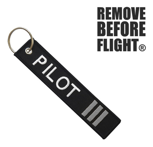 Llavero Pilot Con Barras Remove Before Flight® 