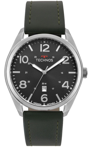 Relógio Masculino Technos Pulseira Couro 2115mmz/op + Nfe