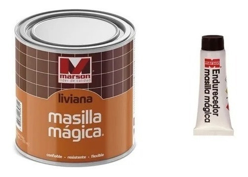 Masilla Magica Liviana 250 Ml + Endurecedor - Marson