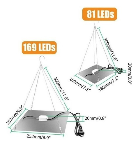 169 Leds Leds Plant Grow Light Full Spectrum Ir Y Uv L