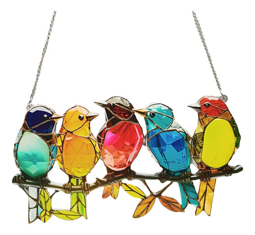 Colgante Acrílico Con Forma De Pájaro En Forma De Cadena Sun